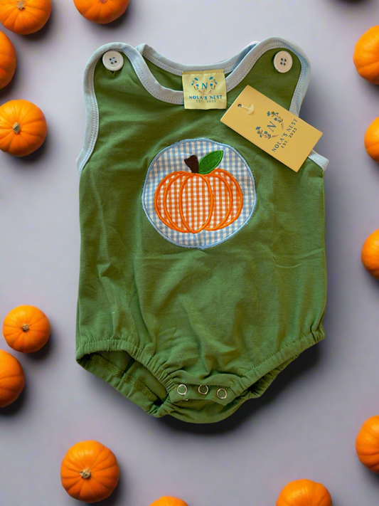 Appliqué Pumpkin Boy Bubble