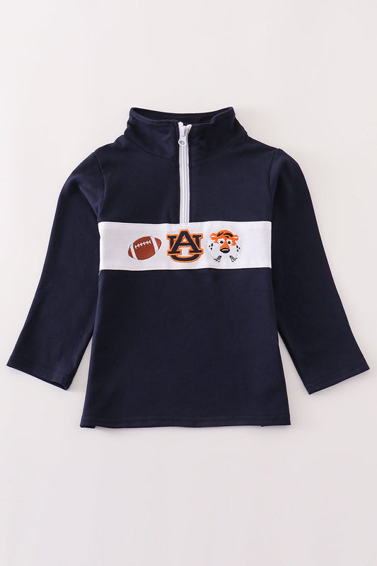 Auburn Embroidered Boys Pullover - 18M