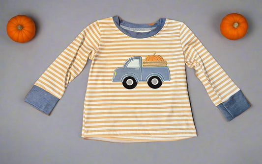 Embroidered Truck Boys Shirt - Sz. 6