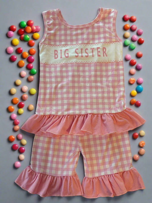 Screen Print Big Sister Set - Sz. 3T